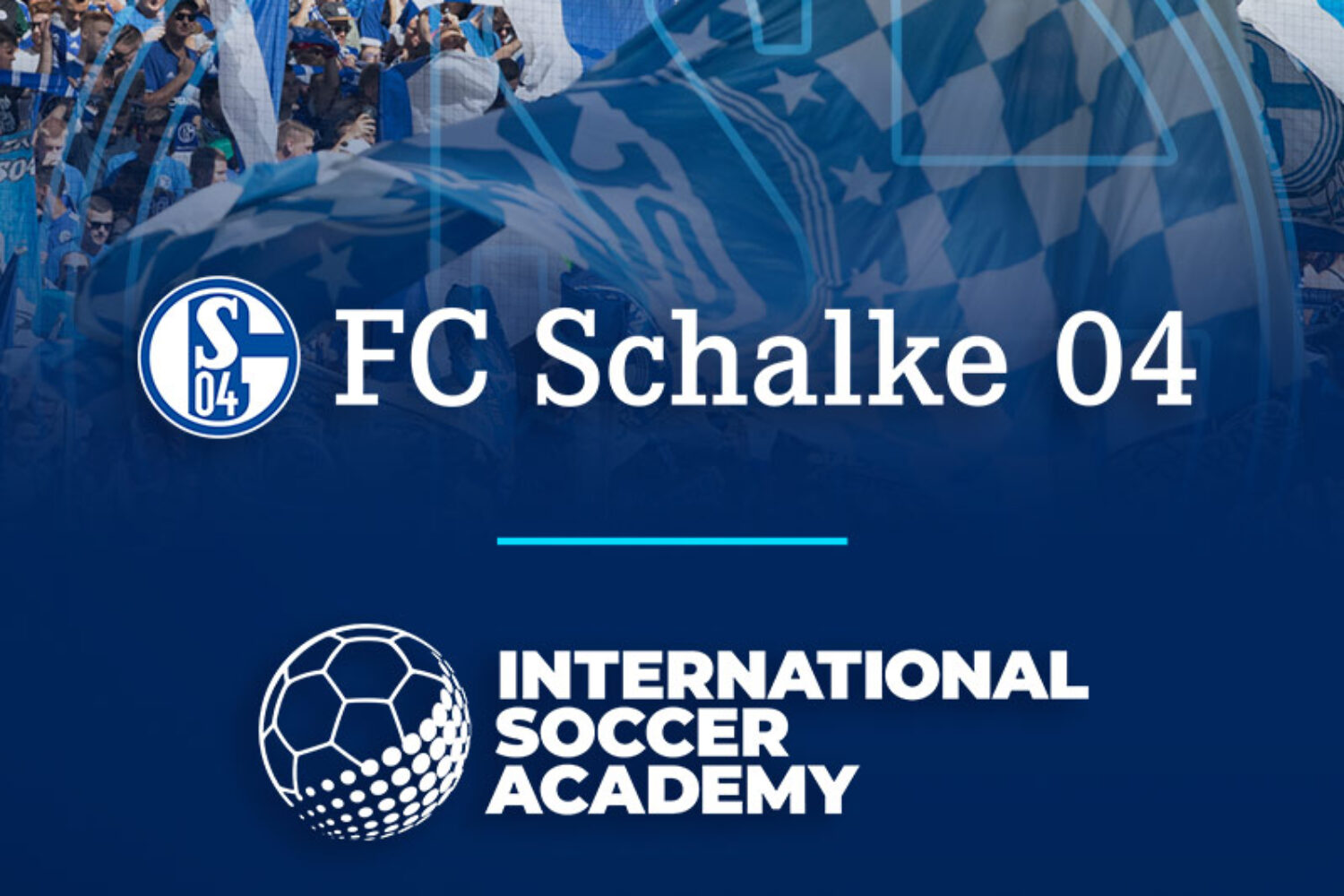 Logo and banner of FC Schalke 04 International Soccer Academy.
