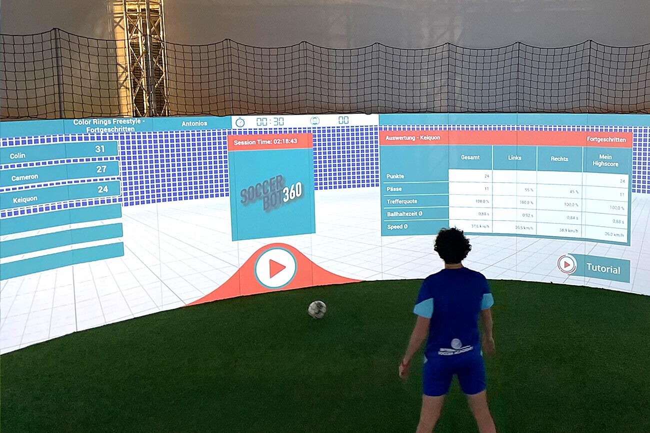 Session in the SoccerBot 360