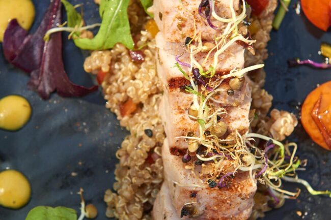 Enjoy healthy menu options