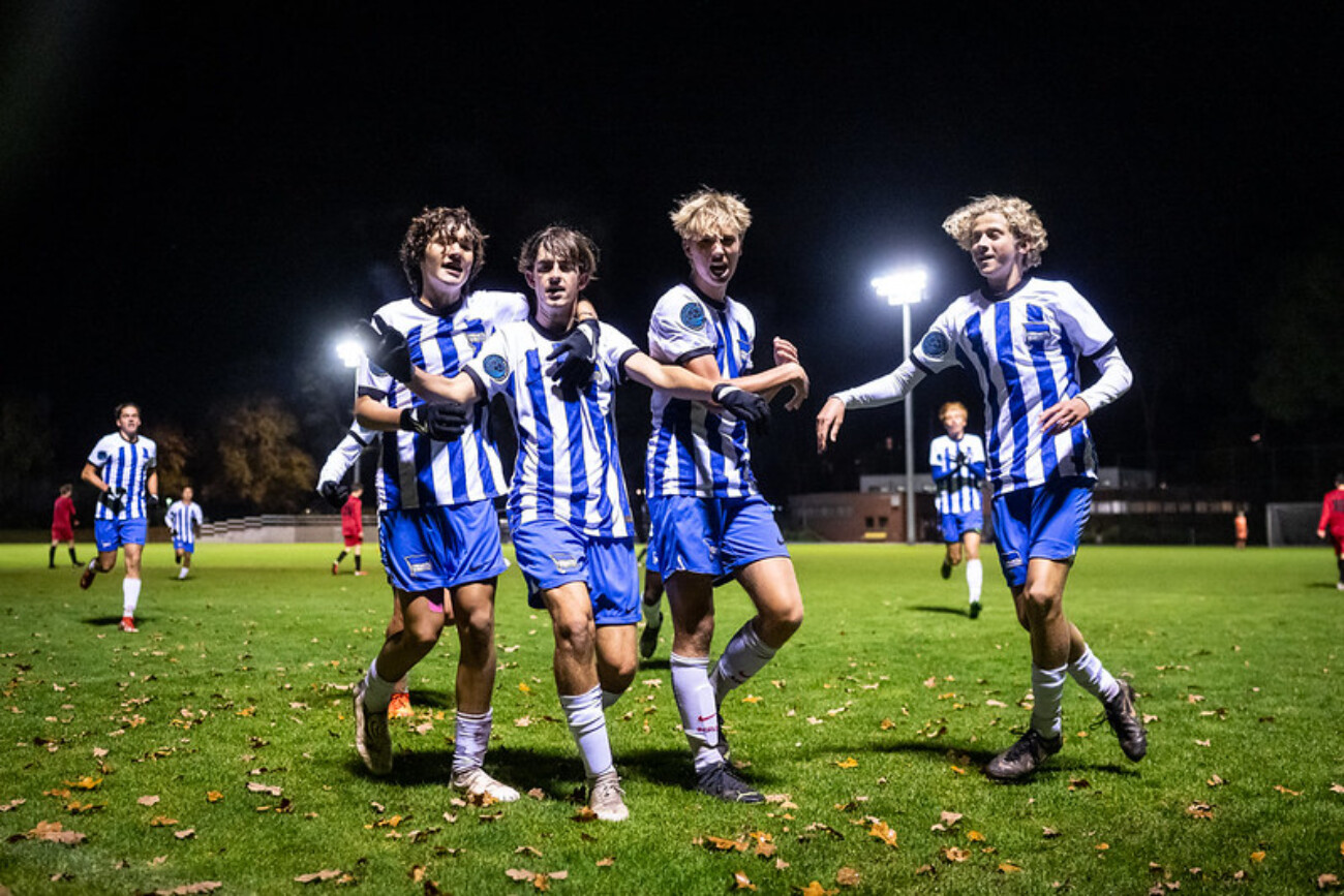 international soccer academy hertha integrated team 2022-23 celebration